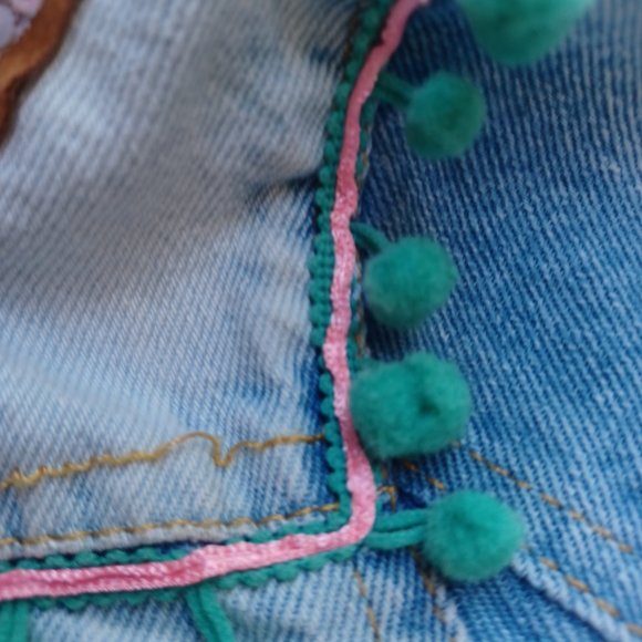 SOLD! - Antica Sartoria by Giacomo Cinque of Positano Italy, Jean Jacket, Size 6 - Picture 8 of 12